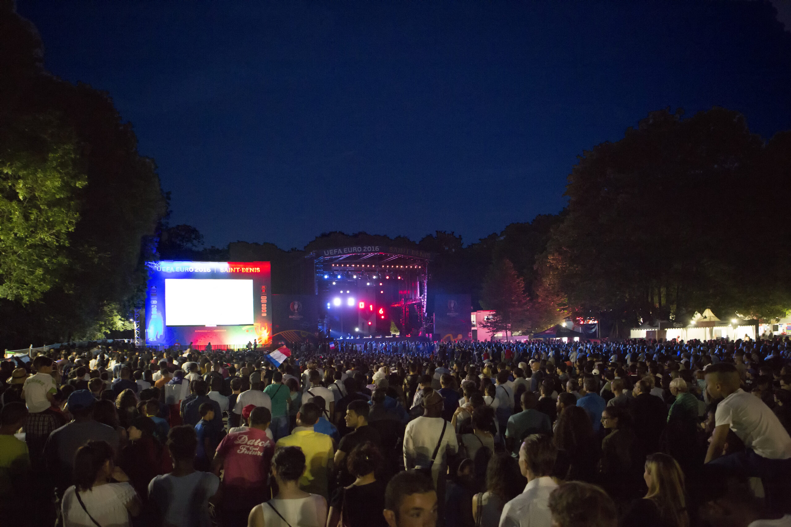 by Maho Fan Zone Euro 2016 UEFA Saint-Denis, France vs Allemagne