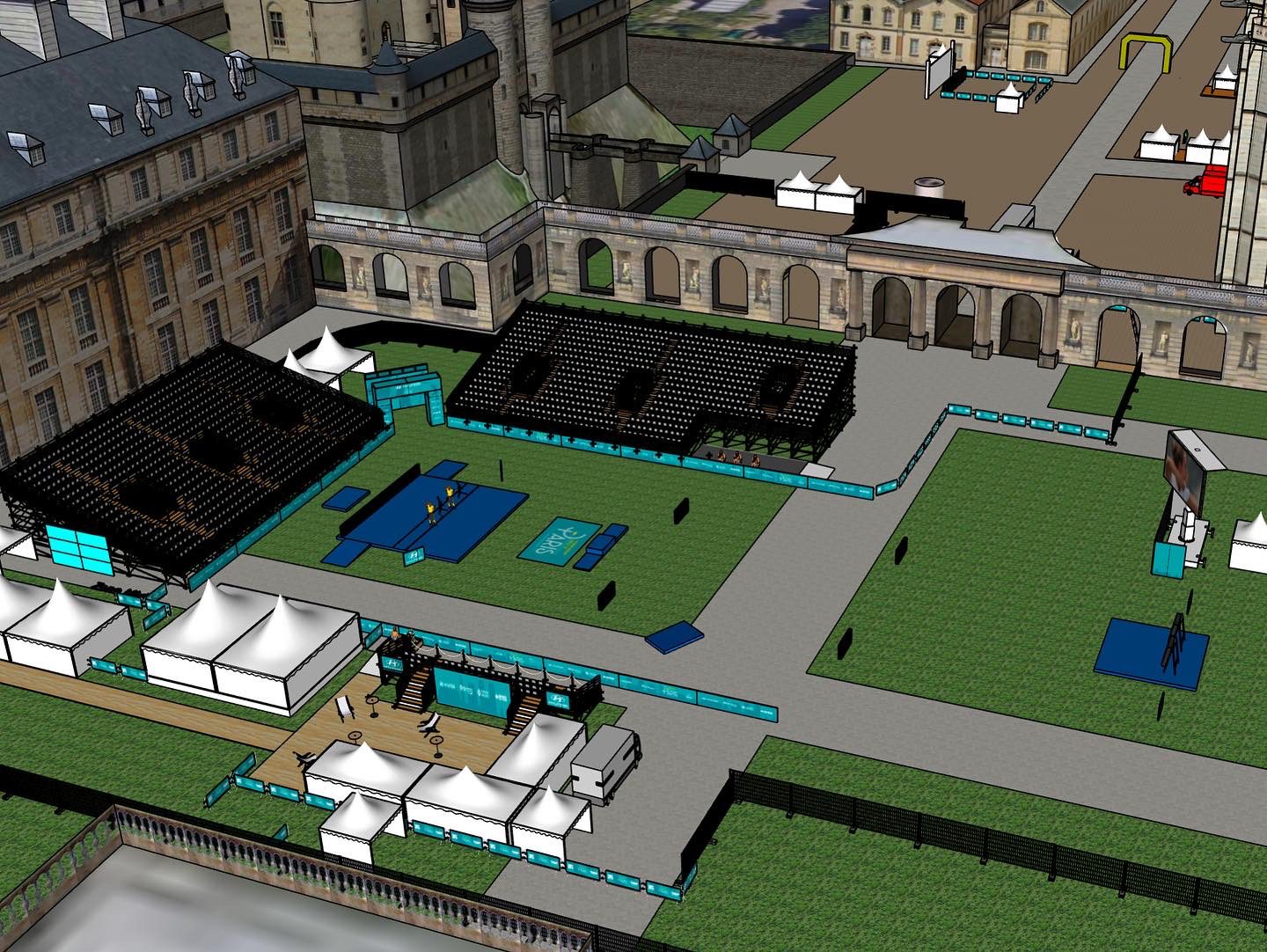 Visuel 3D, Finale de la Coupe du Monde de Tir à l'Arc - Château de Vincennes 2022, FFTA Finale de la Coupe du Monde de Tir à l'Arc - Château de Vincennes 2022, FFTA