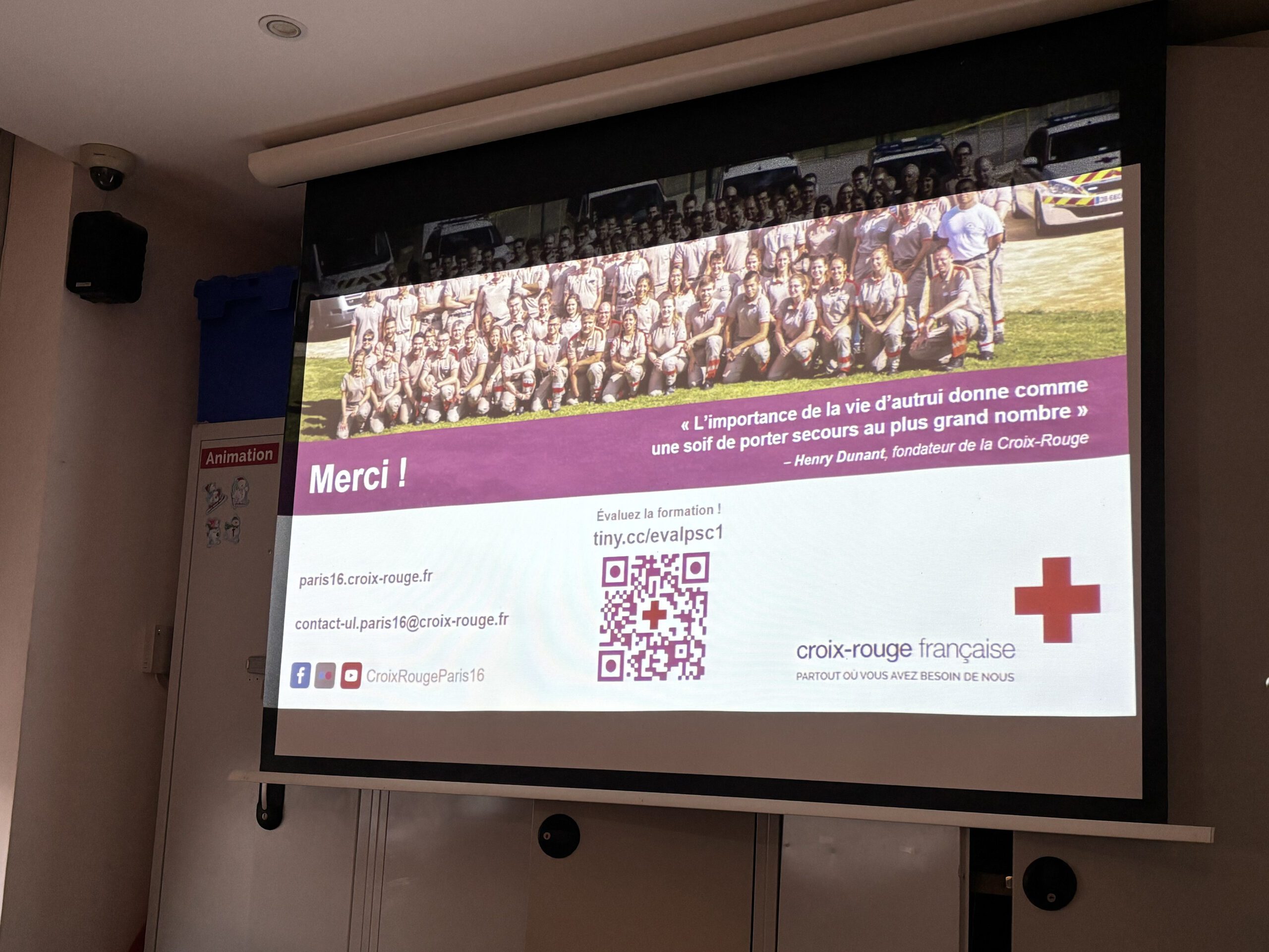 Formation PSC (Premier Secours Citoyen - brevet de secourisme) à la Croix Rouge