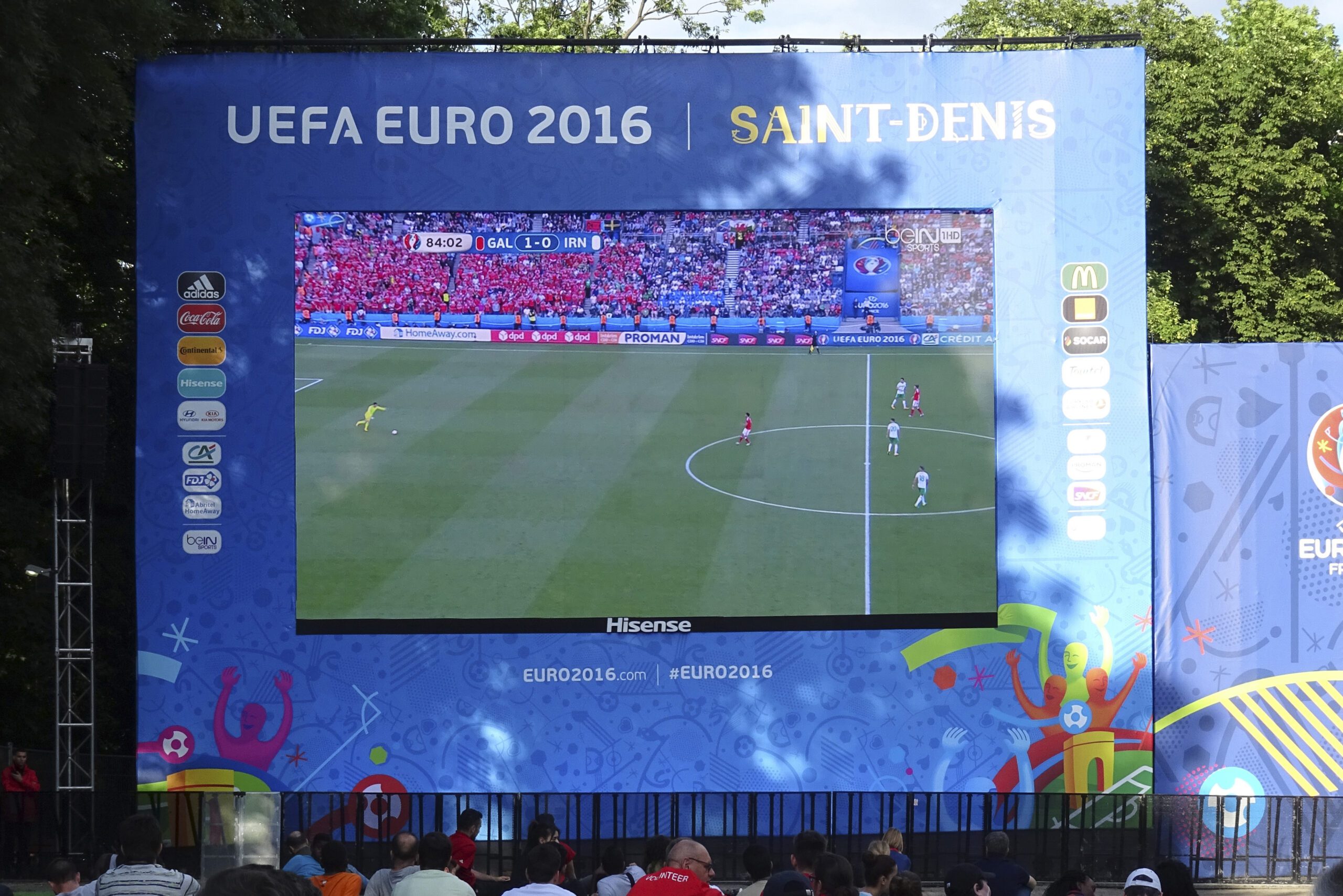 Fan zone UEFA, Euro 2016