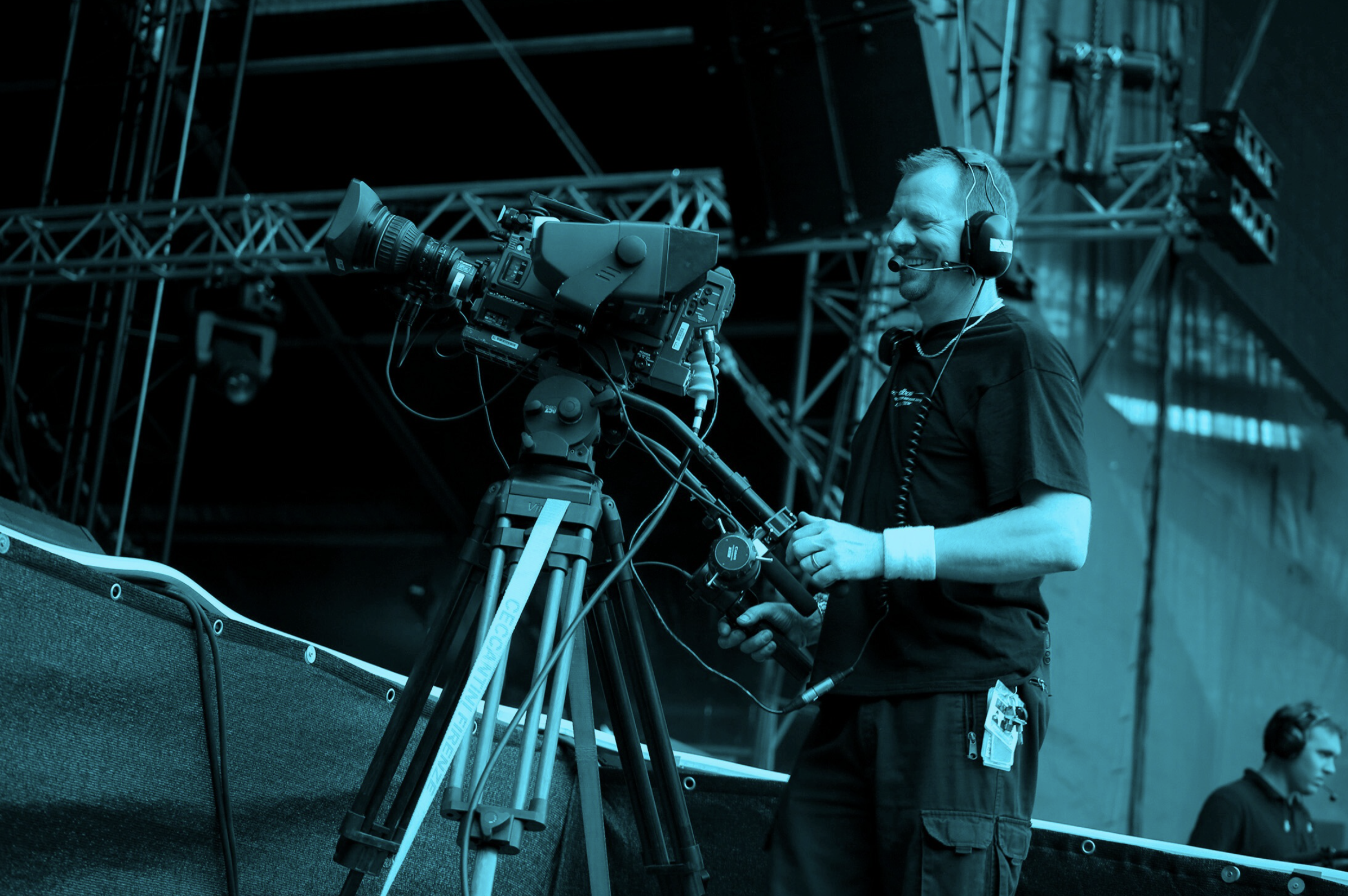 lllustration cameraman, concert de Depeche Mode au Stade de France