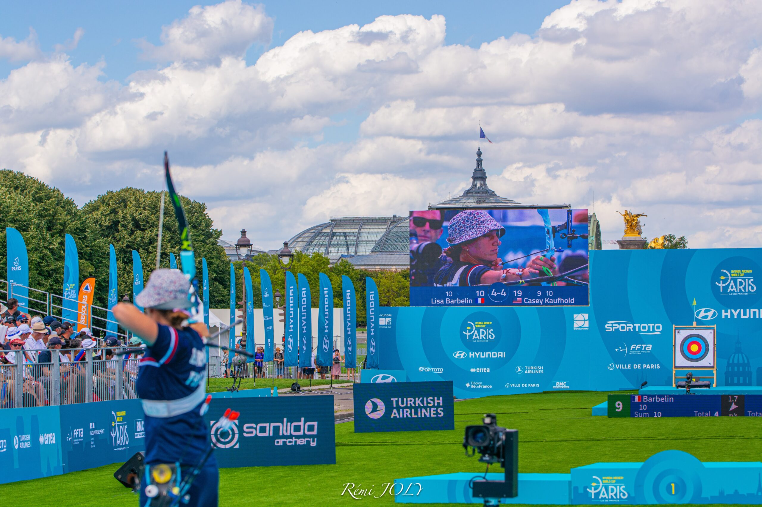©️ Rémi JOLY Test Event Etape de Coupe du Monde de Tir à l’Arc 2023 aux Invalides à Paris, FFTA